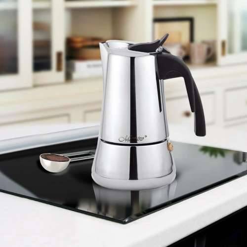 Talijanska Moka za Kavu Feel Maestro MR-1660-6 Crna Srebrna Nehrđajući Čelik 18/10 300 ml 6 Šalice Cijena