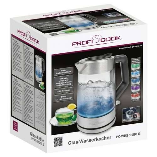 Kuhalo Proficook PC-WKS 1190 G Srebrna 2200 W 1,7 L Cijena
