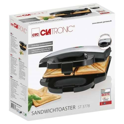 Aparat za sendviče Clatronic ST 3778 Crna 750 W Cijena