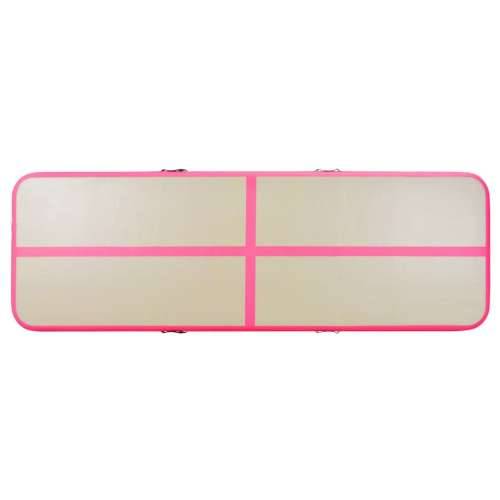Strunjača na napuhavanje s crpkom 400 x 100 x 10 cm PVC roza Cijena