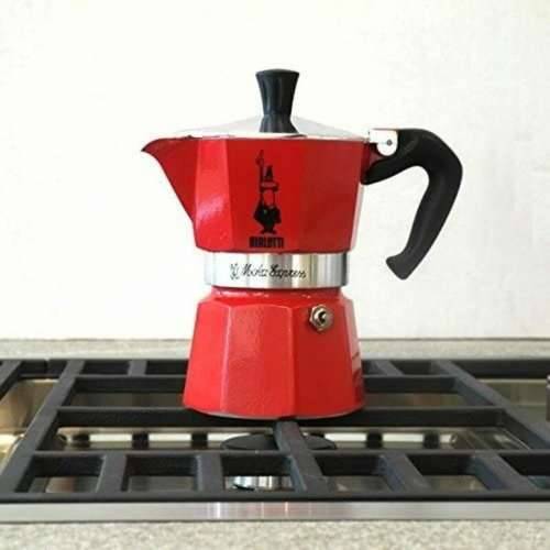 Talijanska Moka za Kavu Bialetti Moka Crvena Aluminij 3 Tasītes Cijena
