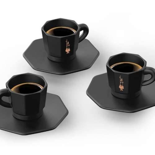 Set Šalica za Kavu Bialetti 700000671 Crna Porculan 75 ml Cijena