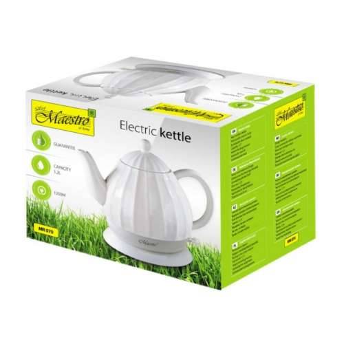Električno Kuhalo za Vodu i Čajnik Feel Maestro MR-070 Bijela Keramički 1200 W 1,2 L Cijena