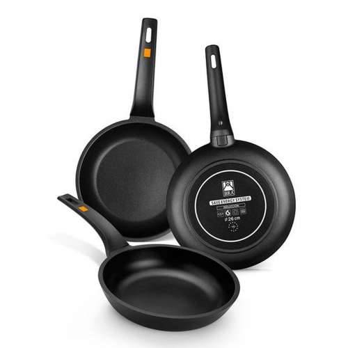 Tava za Wok BRA Sartén Efficient Crna Aluminij Ø 24 cm Cijena