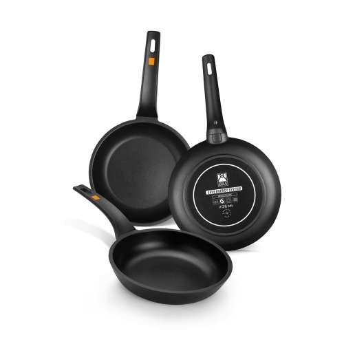 Tava za Wok BRA Sartén Efficient Crna Aluminij Ø 24 cm Cijena