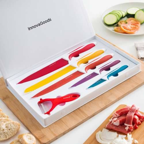 Set Keramičkih Noževa i Ljuštilica Knoolvs InnovaGoods 6 Dijelovi Cijena