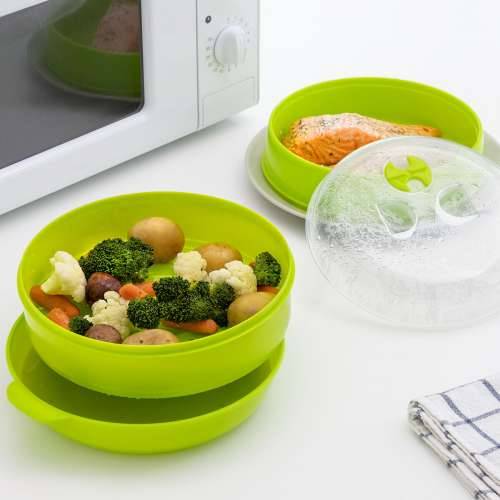 Dvostruka Posuda za Kuhanje na Pari u Mikrovalnoj Pećnici Codowave InnovaGoods Cijena