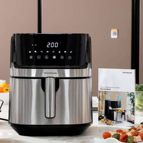 Friteza na Zrak InnovaGoods Fryinn Pro 5500 Crna 1700 W 5,5 L Nehrđajući Čelik Cijena