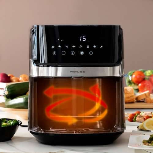 Friteza na Zrak InnovaGoods Fryinn View 6500 Crna 1700 W 6,5 L Nehrđajući Čelik Cijena