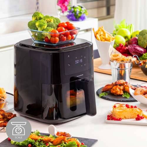 Friteza na Zrak s vagom InnovaGoods Fryinn Balance 5000 Crna 1500 W 5 L Nehrđajući Čelik Cijena