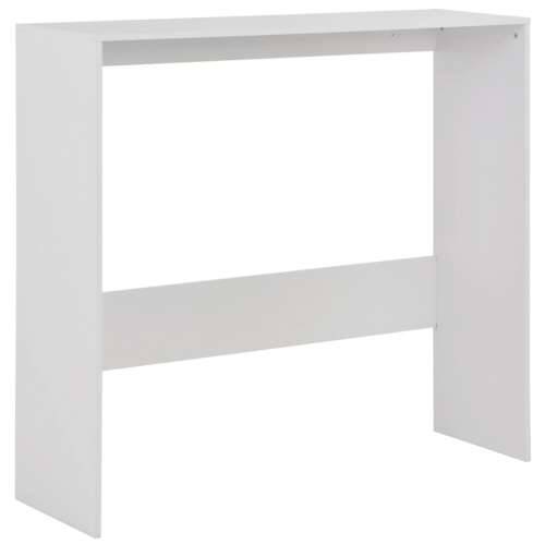 Barski stol s 2 stolne ploče bijeli 130 x 40 x 120 cm Cijena