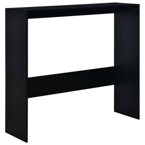 Barski stol s 2 stolne ploče crni 130 x 40 x 120 cm - Crna 1 Cijena