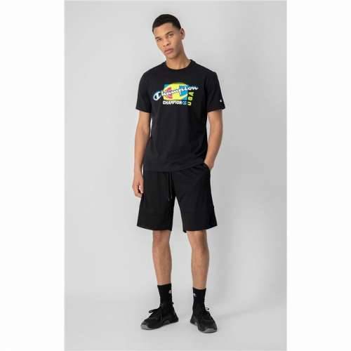 Muška Majica Kratkih Rukava Champion Crewneck Crna Cijena