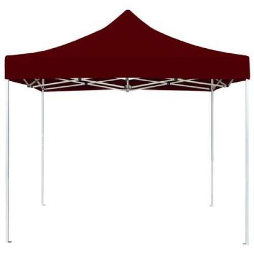 Profesionalni sklopivi šator za zabave 3 x 3 m crvena boja vina Cijena