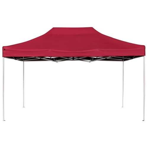Profesionalni sklopivi šator za zabave 4,5 x 3 m crvena boja vina Cijena