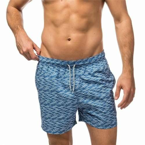 Muški Kupaći Kostim Alphaventure Seawaves Denim Plava Cijena