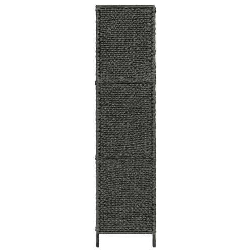 Paravan - Sobna pregrada s 5 panela crna 193 x 160 cm od vodenog zumbula - Crna 5 Cijena