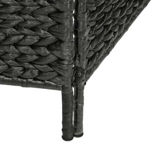 Paravan - Sobna pregrada s 5 panela crna 193 x 160 cm od vodenog zumbula - Crna 5 Cijena