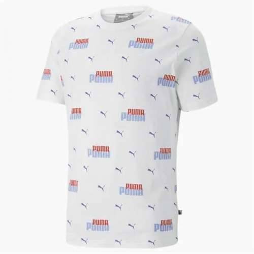 Muška Majica Kratkih Rukava Puma  Ess+ Logo Power Bijela Cijena