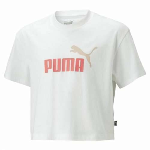 Dječje Majica Kratkih Rukava Puma Logo Cropped  Bijela Cijena