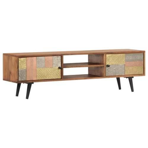 TV ormarić 140 x 30 x 40 cm od masivnog drva bagrema - 1 140 cm Cijena