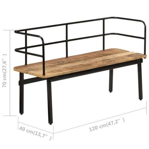 Klupa od masivnog drva manga 120 x 40 x 70 cm Cijena