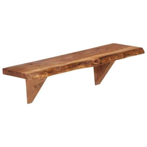 Zidne police od masivnog bagremovog drva 2 kom 60 x 20 x 18 cm - 60 x 20 x 18 cm 2 1 Cijena