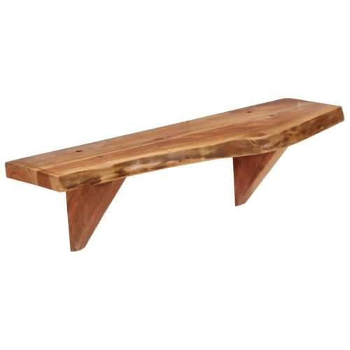 Zidne police od masivnog bagremovog drva 2 kom 60 x 20 x 18 cm - 60 x 20 x 18 cm 2 1 Cijena