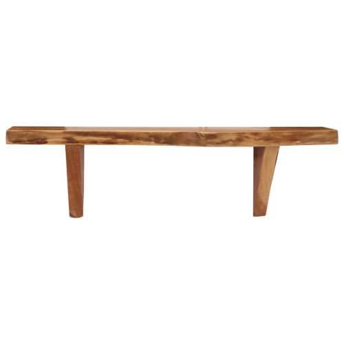 Zidne police od masivnog bagremovog drva 2 kom 60 x 20 x 18 cm - 60 x 20 x 18 cm 2 1 Cijena