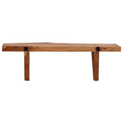 Zidne police od masivnog bagremovog drva 2 kom 60 x 20 x 18 cm - 60 x 20 x 18 cm 2 1 Cijena