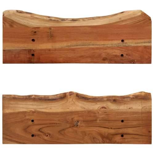 Zidne police od masivnog bagremovog drva 2 kom 60 x 20 x 18 cm - 60 x 20 x 18 cm 2 1 Cijena