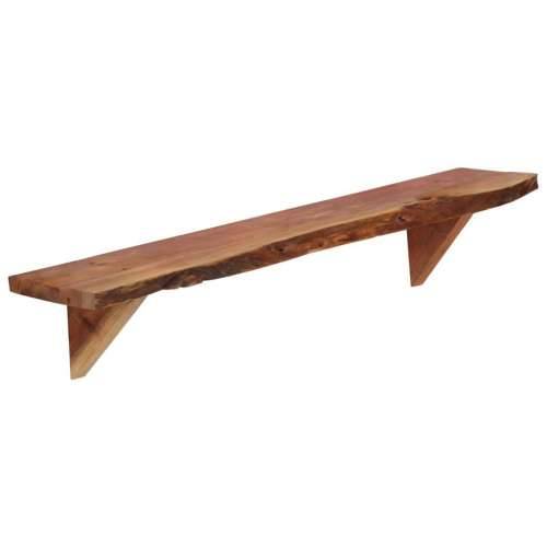 Zidne police od masivnog bagremovog drva 2 kom 90 x 20 x 18 cm - 90 x 20 x 18 cm 2 1 Cijena