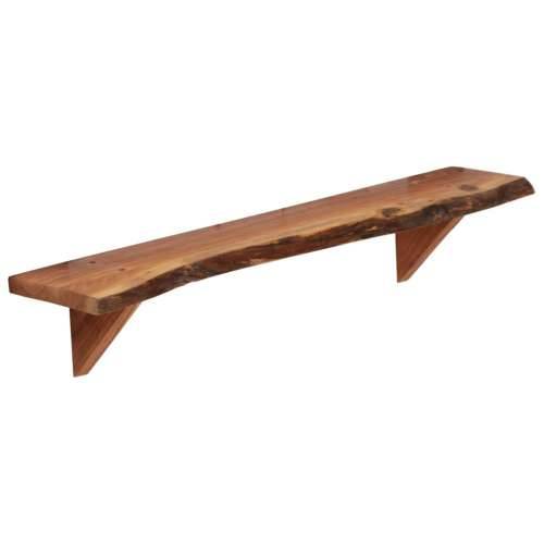 Zidne police od masivnog bagremovog drva 2 kom 90 x 20 x 18 cm - 90 x 20 x 18 cm 2 1 Cijena