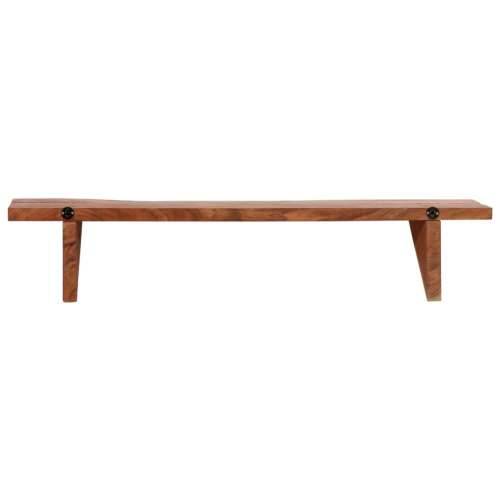 Zidne police od masivnog bagremovog drva 2 kom 90 x 20 x 18 cm - 90 x 20 x 18 cm 2 1 Cijena