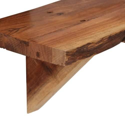 Zidne police od masivnog bagremovog drva 2 kom 90 x 20 x 18 cm - 90 x 20 x 18 cm 2 1 Cijena