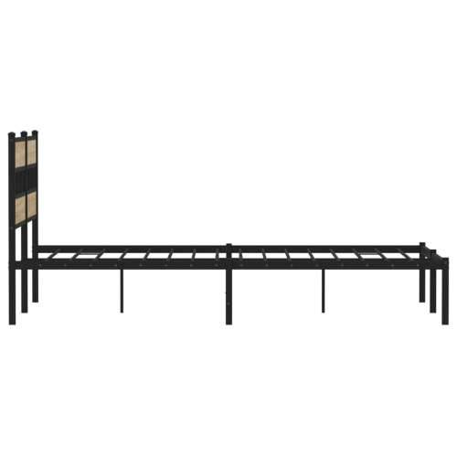 Metalni okvir kreveta bez madraca boja hrasta sonome 140x190 cm - sonoma hrast 140 x 190 cm s uzglavljem Cijena