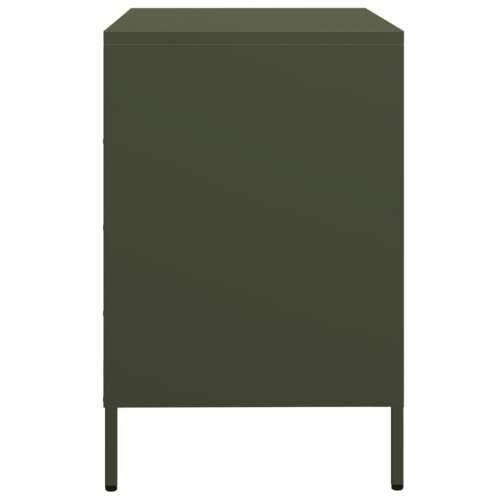 Komoda maslinastozelena 68x39x58,5 cm hladno valjani čelik - Zelena 1 Cijena