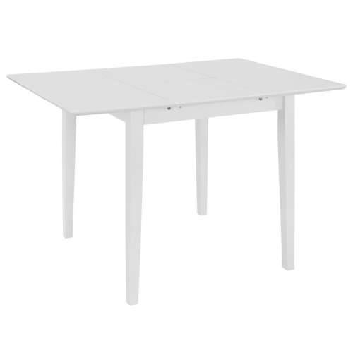 Produživi blagovaonski stol bijeli (80 - 120) x 80 x 74 cm MDF Bijela 1 Cijena