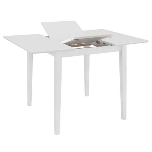 Produživi blagovaonski stol bijeli (80 - 120) x 80 x 74 cm MDF Bijela 1 Cijena