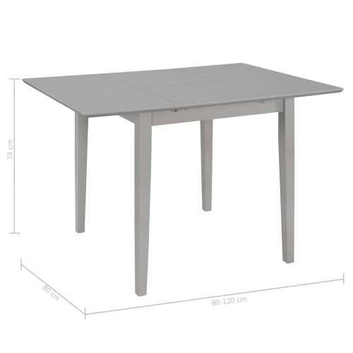 Produživi blagovaonski stol sivi (80 - 120) x 80 x 74 cm MDF Cijena