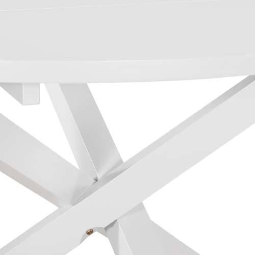 Blagovaonski stol bijeli 120 x 75 cm MDF Cijena