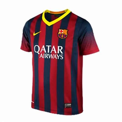 Dječja Majica Kratkih Rukava za Nogomet Qatar Nike FC. Barcelona 2014 Crvena Cijena