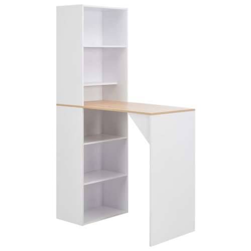 Barski stol s ormarićem bijeli 115 x 59 x 200 cm Cijena