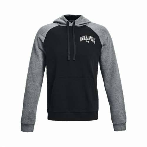 Muška Majica s Kapuljačom Under Armour  Wordmark Colorblock Crna Cijena