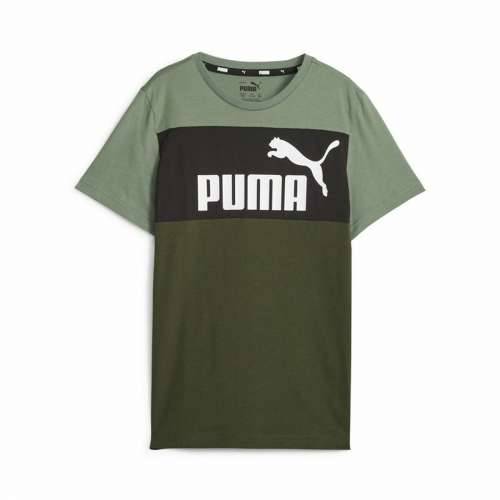 Dječje Majica Kratkih Rukava Puma Ess Block Zelena Cijena