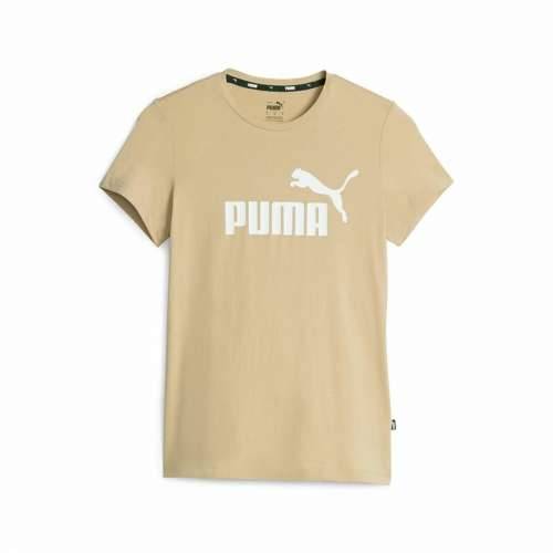 Ženska Majica Kratkih Rukava Puma Ess Logo Bež Cijena