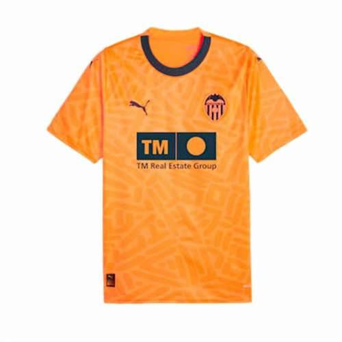 Muški Nogometni Dres Kratkih Rukava Puma Valencia CF 3rd Kit 23/24 Oranžna Cijena