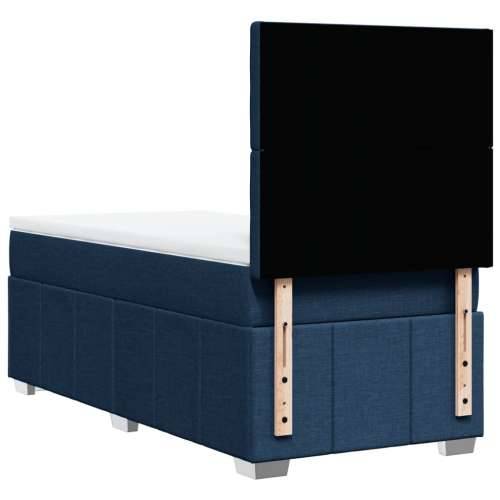 Krevet s oprugama i madracem plavi 80x200 cm od tkanine - Plava 80 x 200 cm gumbi Cijena
