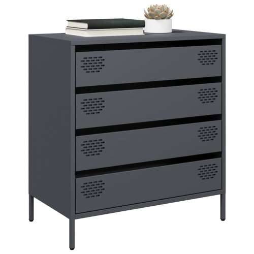 Komoda antracit 68x39x73,5 cm od hladno valjanog čelika - Antracit 1 Cijena