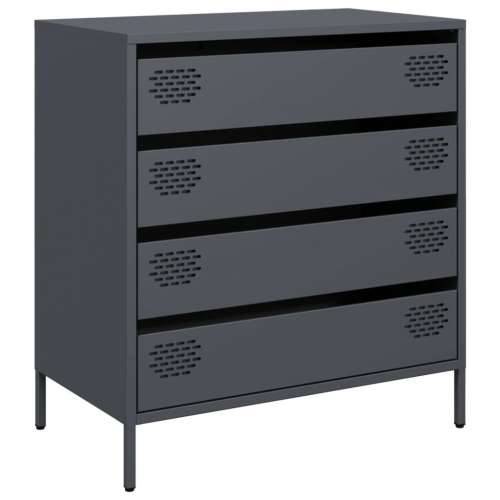 Komoda antracit 68x39x73,5 cm od hladno valjanog čelika - Antracit 1 Cijena